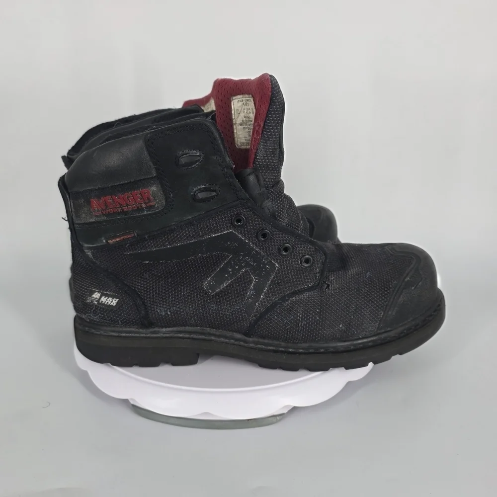 Avenger A7581 Men's 11M Composite Toe PR EH Waterproof Work Boots Black